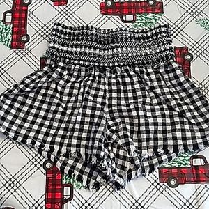 High wasted short shorts.